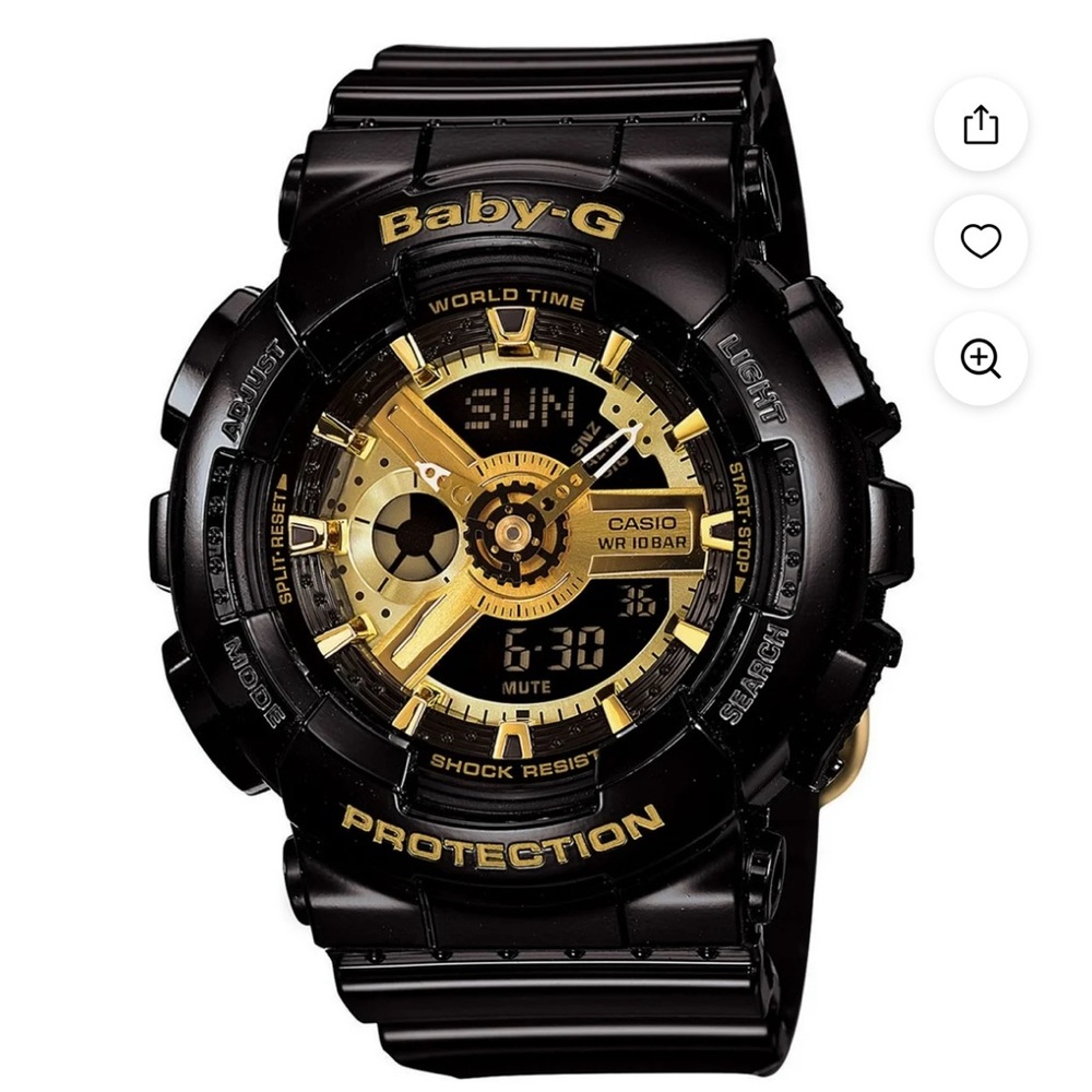Casio Baby-G Black and Gold Smartwatch